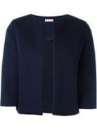 P.a.r.o.s.h. Collarless Jacket, Women's, Size: Xs, Blue, Modal/polyurethane