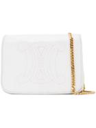 Céline Vintage Macadam Stitch Shoulder Bag - White
