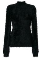 Marni Textured Turtleneck Sweater - Black