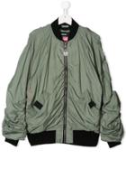 Diesel Kids Teen Krista Bomber Jacket - Green