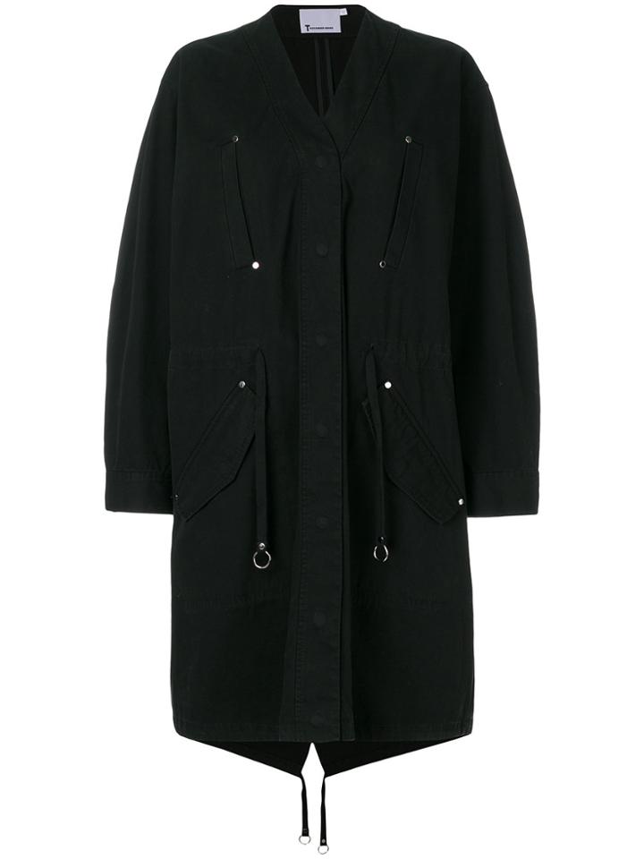 T By Alexander Wang Oversized Parka - Black