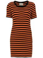 Andrea Bogosian Striped Slim Dress - Black