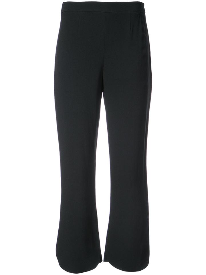 Prada Cropped Bootcut Trousers - Black