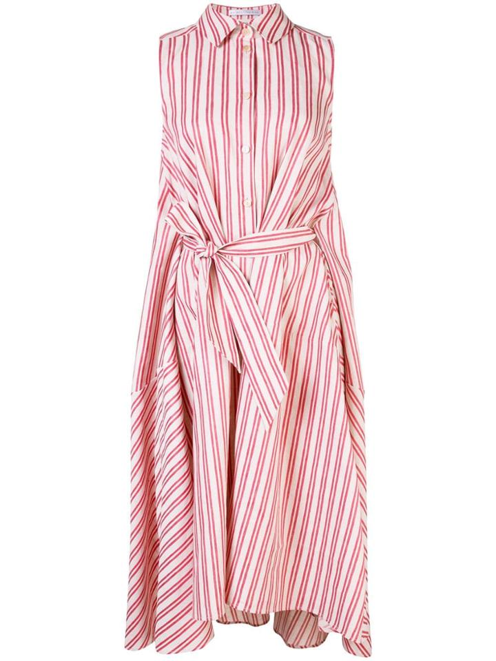 Palmer / Harding Striped Shirt Dress - White