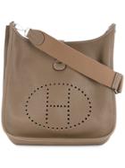 Hermès Vintage Perforated Logo Shoulder Bag - Brown