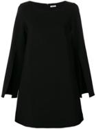 P.a.r.o.s.h. Slit Sleeve A-line Dress - Black