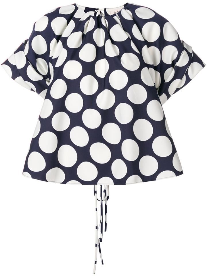 A.w.a.k.e. Polka Dot Top - Blue