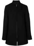Rick Owens Oblong Collar Coat - Black