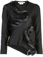 Comme Des Garçons Asymmetric Zipped Top - Black