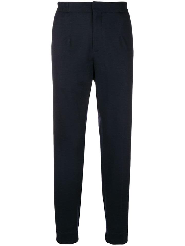 Ermenegildo Zegna Elasticated Waist Chinos - Blue