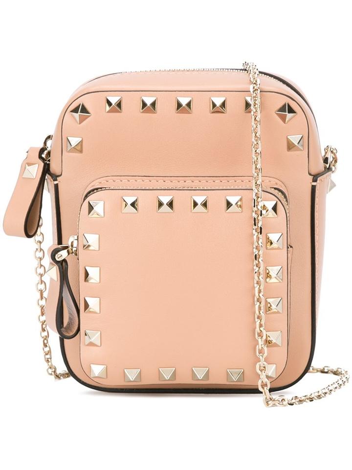 Valentino Valentino Garavani 'rockstud' Standing Shoulder Bag, Women's, Nude/neutrals
