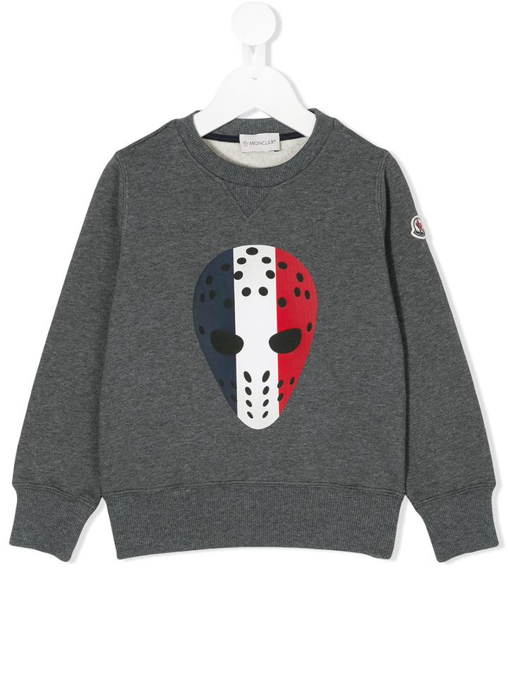 Moncler Kids - Printed Sweatshirt - Kids - Cotton - 8 Yrs, Grey