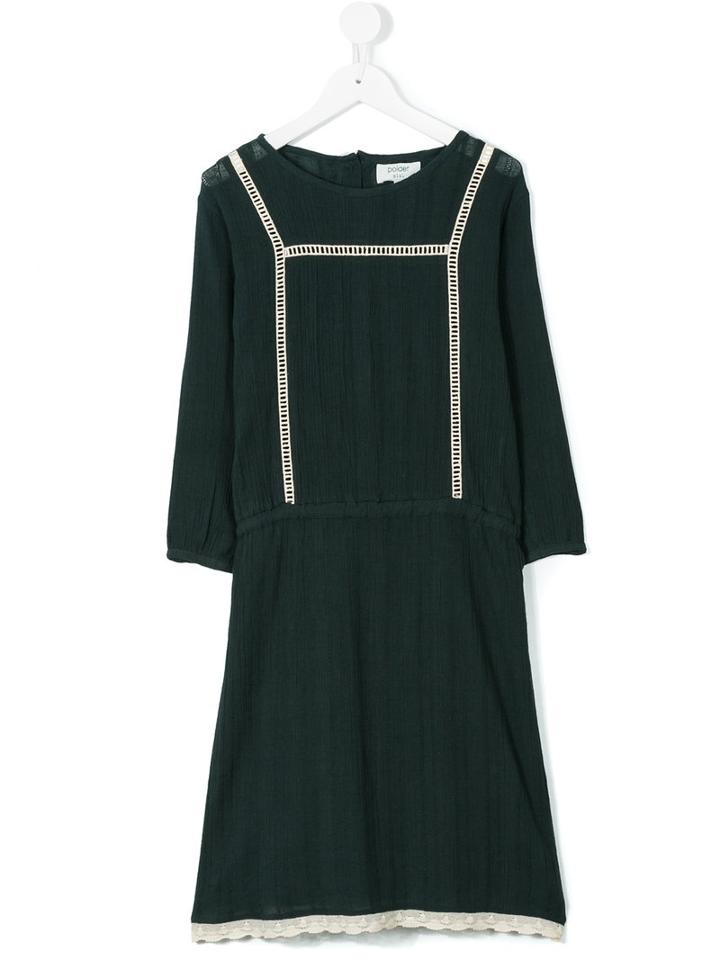 April Shower By Polder Kids - Teen Brownie Peasant Dress - Kids - Cotton - 14 Yrs, Grey