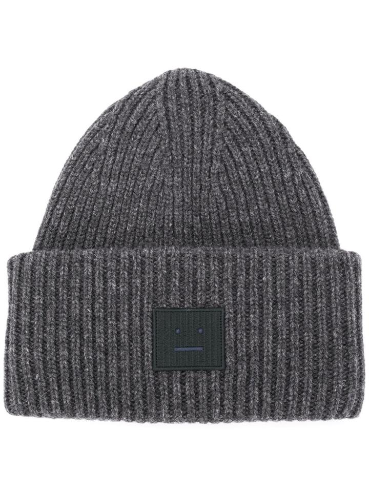 Acne Studios Oversized Beanie - Grey