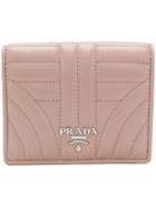 Prada Quilted Logo Wallet - Nude & Neutrals