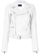 Manokhi Off-center Zip Fastening Jacket - White