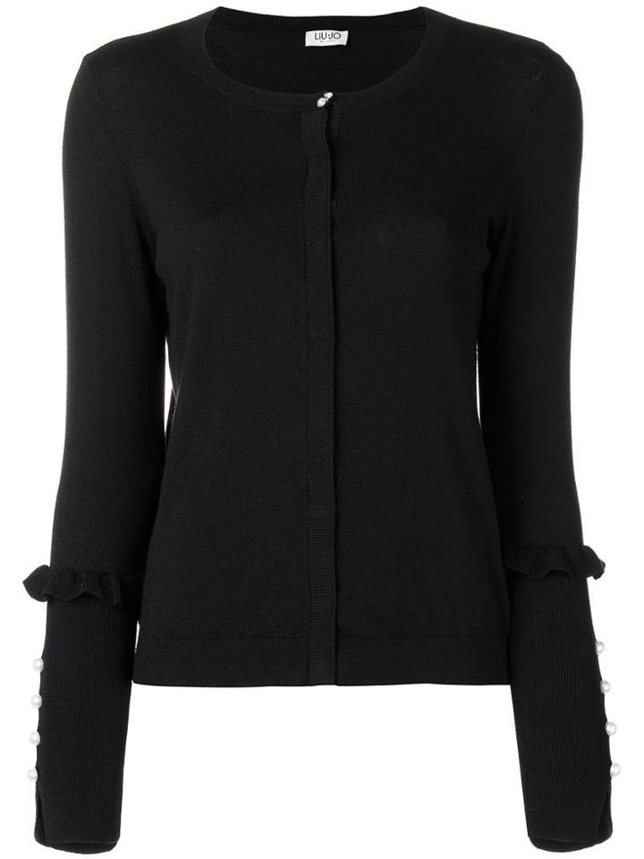 Liu Jo Pearl Embellished Cardigan - Black
