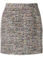 Alessandra Rich High Waisted Mini Skirt - Grey