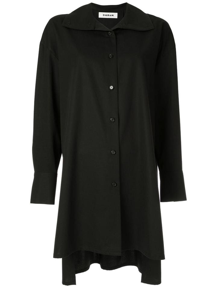 Caban Oversized Shirt - Black