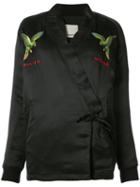 Maharishi - Blossom Kimono - Women - Silk - 8, Black, Silk