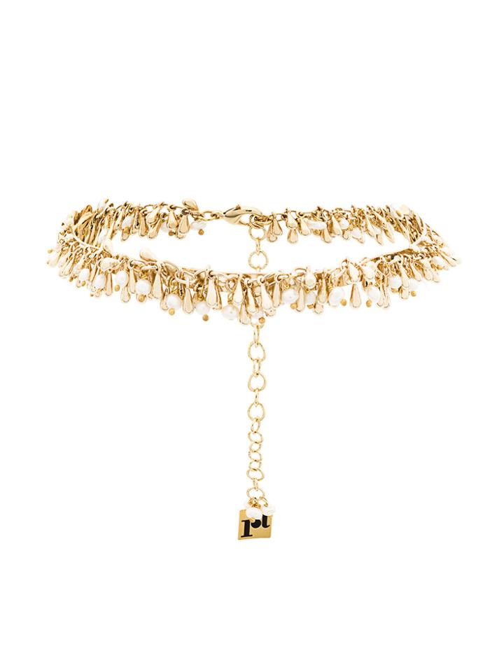 Rosantica Pearl Choker - Metallic