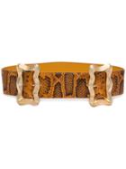 Rejina Pyo Orange Luna Snake Print Belt