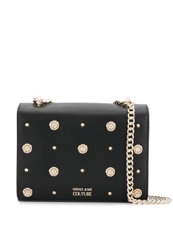 Versace Jeans Couture Embossed Stud Bag - Black