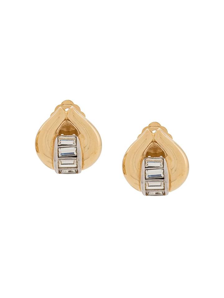 Christian Dior Vintage 1980s Grosse Earrings - Gold