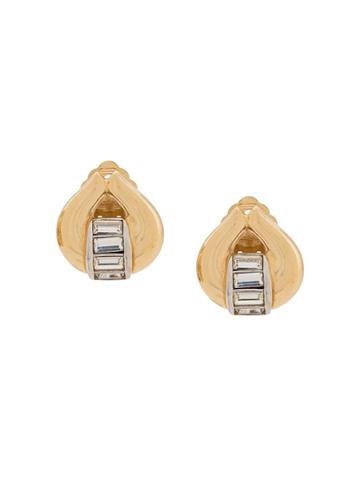 Christian Dior Vintage 1980s Grosse Earrings - Gold