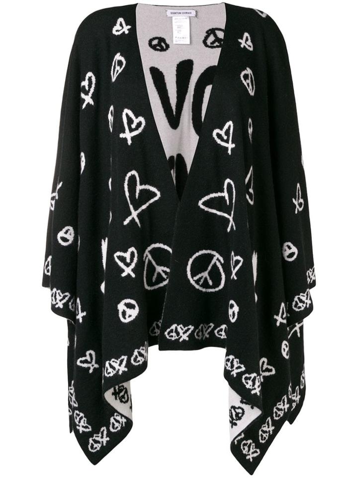 Quantum Courage Love Squad Cardigan - Black