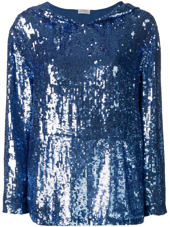 P.a.r.o.s.h. Sequin Hoodie - Blue