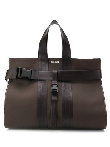 Sunnei Oversized Tote Bag - Brown