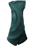 Issey Miyake Pleated Dress, Women's, Size: 2, Green, Polyester/polyurethane/triacetate
