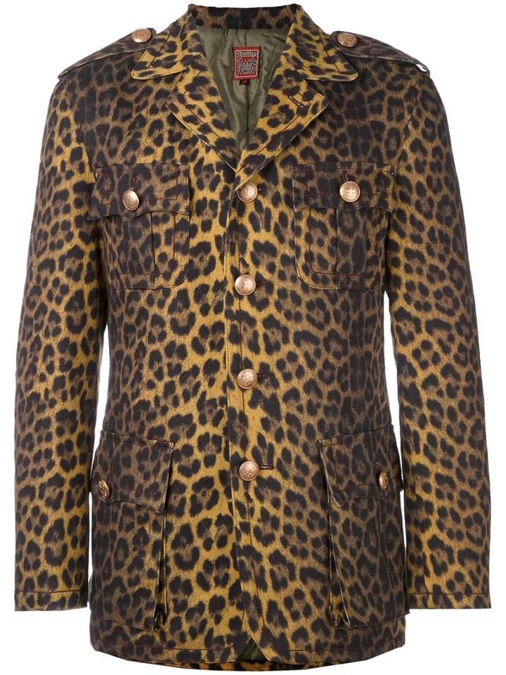 Jean Paul Gaultier Pre-owned Leopard Print Jacket - Brown