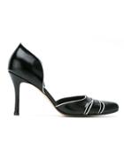 Sarah Chofakian Kitten Heel Shoes - Black