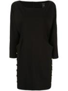 Smythe Kangaroo Pocket Dress - Black
