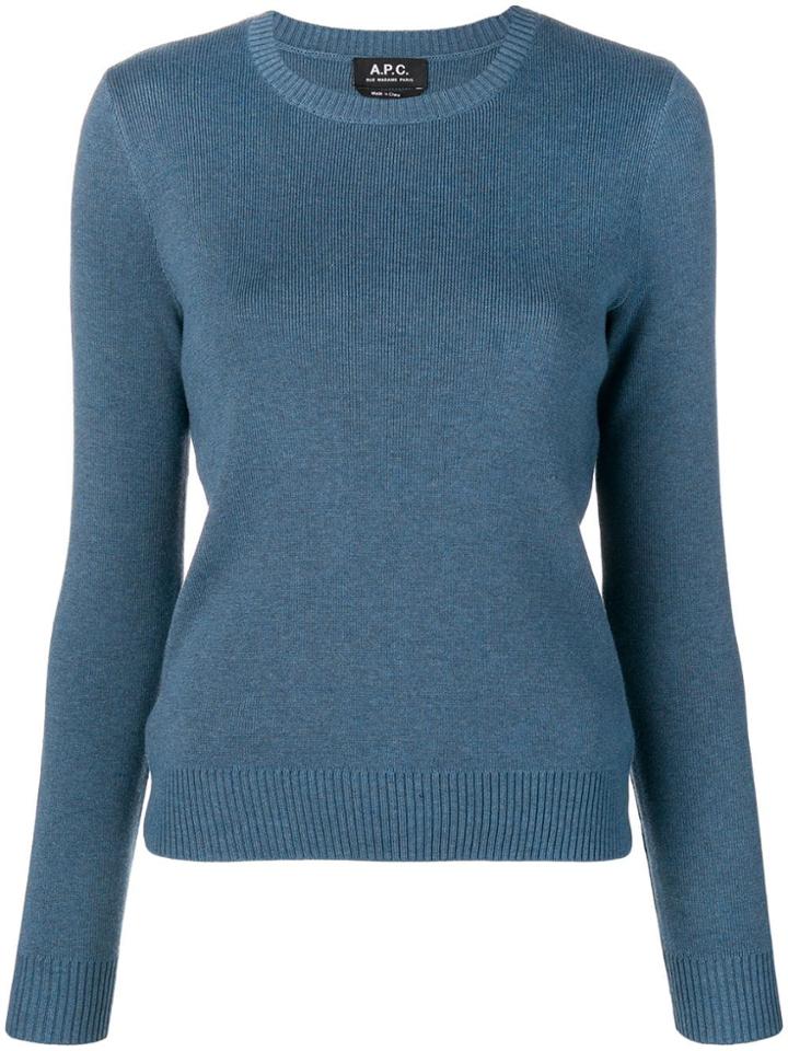A.p.c. Slim-fit Pullover - Blue