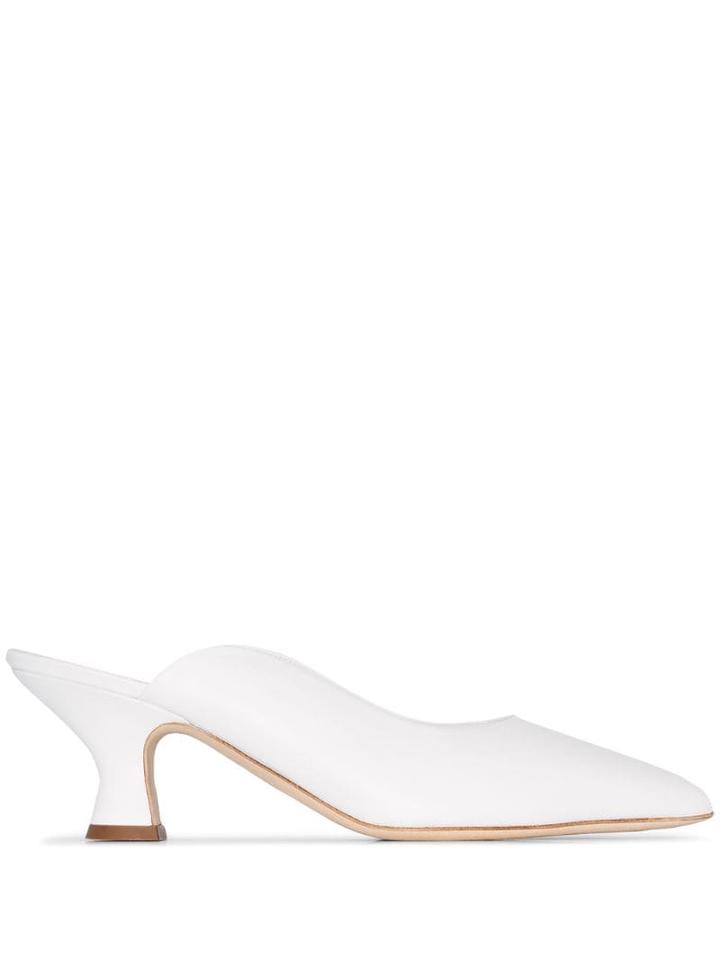 Burberry Pointed-toe Mules - White