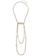 Chanel Vintage Interlocking Cc Layered Necklace - Metallic