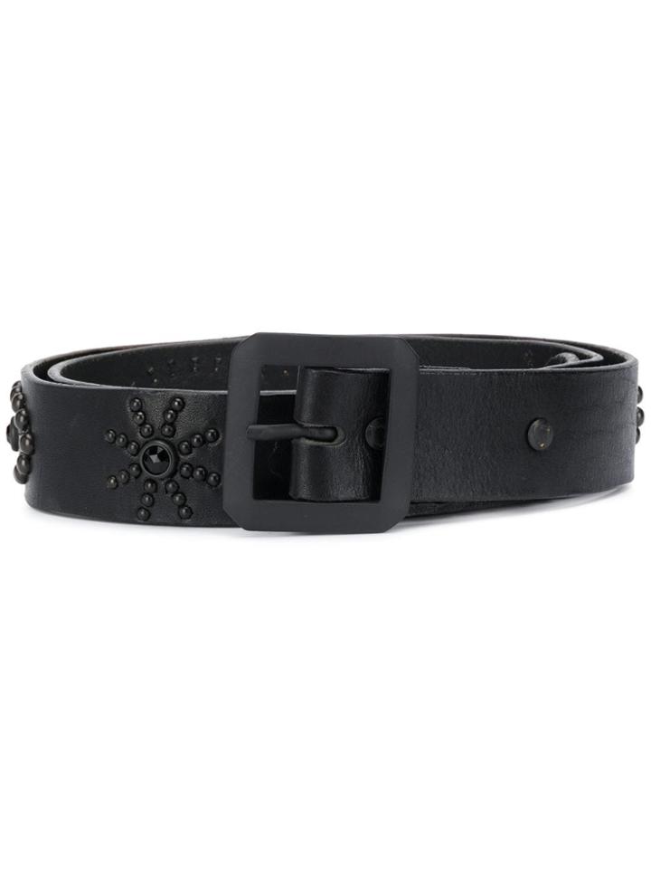 Htc Los Angeles Stud Embellished Belt - Black