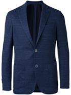 Lardini - Woven Blazer - Men - Cotton/linen/flax/polyester - 54, Blue, Cotton/linen/flax/polyester