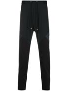 Les Hommes Urban Contrast Panel T-shirt - Black