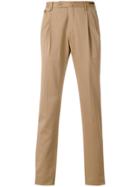 Pt01 Tailored Fitted Trousers - Nude & Neutrals