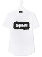 Dsquared2 Kids - Graphic Logo Print T-shirt - Kids - Cotton - 16 Yrs, White