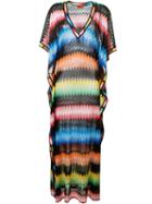 Missoni Flutter Sleeve Knit Maxi Dress