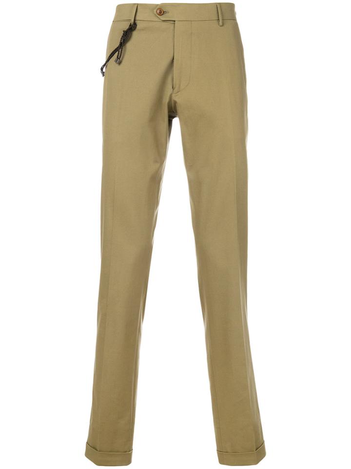 Berwich Cuff Straight Leg Trousers - Nude & Neutrals