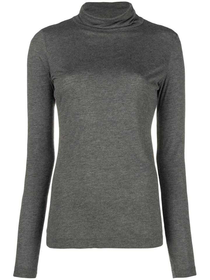 Moschino Vintage Funnel Neck Top - Grey