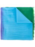 Paul Smith Degradé Scarf, Women's, Blue, Silk/cotton