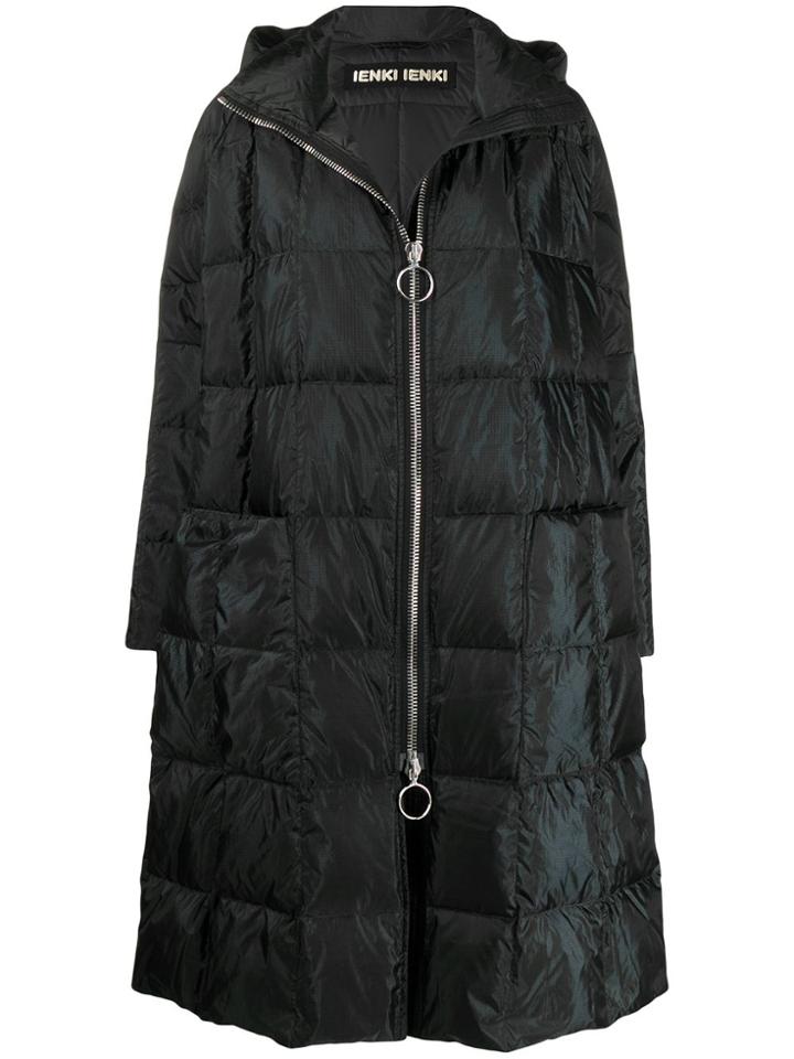 Ienki Ienki Pyramide Oversized Padded Coat - Black
