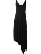 Barbara Bui Asymmetric Tank Dress, Women's, Size: M, Black, Lyocell